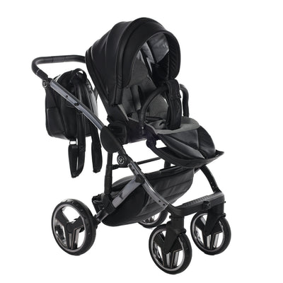 JUNAMA HANDCRAFT BLACK - 4IN1 (INCLUDES CAR SEAT & ISOFIX BASE)