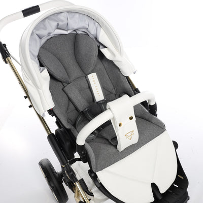 JUNAMA HANDCRAFT WHITE GOLD - 3IN1 (INCLUDES CAR SEAT)