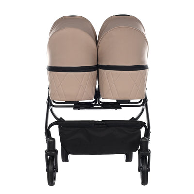 JUNAMA COMPACT DUO BEIGE - 2IN1 (2 X CARRYCOTS & 2 X SEAT UNITS)