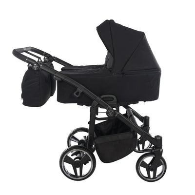 JUNAMA COMPACT DUO BLACK - 2IN1 (2 X CARRYCOTS & 2 X SEAT UNITS)