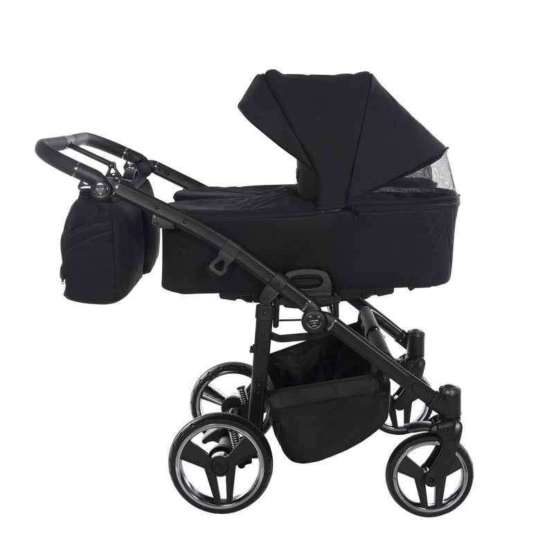 JUNAMA COMPACT DUO BLACK - 2IN1 (2 X CARRYCOTS & 2 X SEAT UNITS)