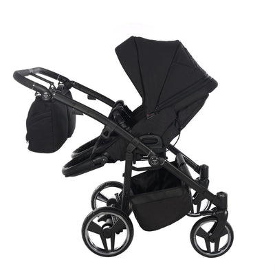 JUNAMA COMPACT DUO BLACK - 2IN1 (2 X CARRYCOTS & 2 X SEAT UNITS)