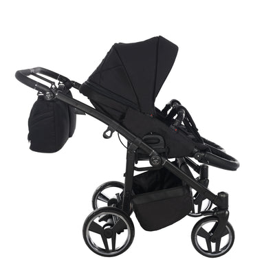 JUNAMA COMPACT DUO BLACK - 2IN1 (2 X CARRYCOTS & 2 X SEAT UNITS)