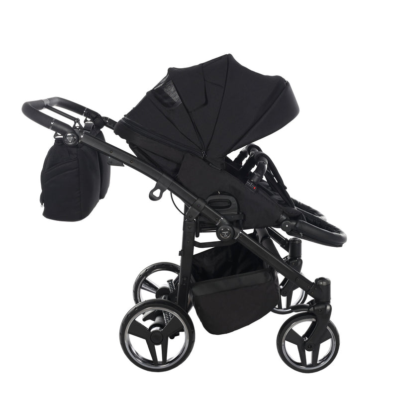 JUNAMA COMPACT DUO BLACK - 2IN1 (2 X CARRYCOTS & 2 X SEAT UNITS)