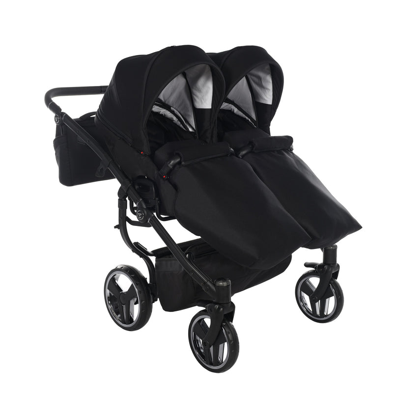 JUNAMA COMPACT DUO BLACK - 2IN1 (2 X CARRYCOTS & 2 X SEAT UNITS)