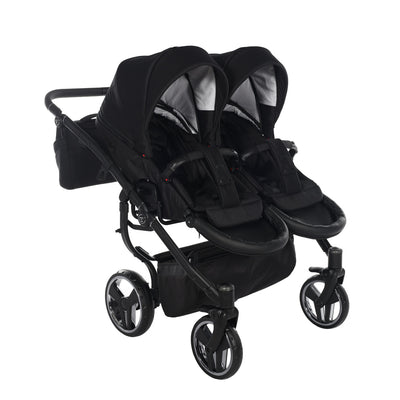 JUNAMA COMPACT DUO BLACK - 2IN1 (2 X CARRYCOTS & 2 X SEAT UNITS)