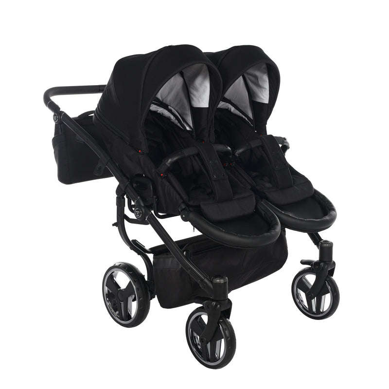 JUNAMA COMPACT DUO BLACK - 2IN1 (2 X CARRYCOTS & 2 X SEAT UNITS)