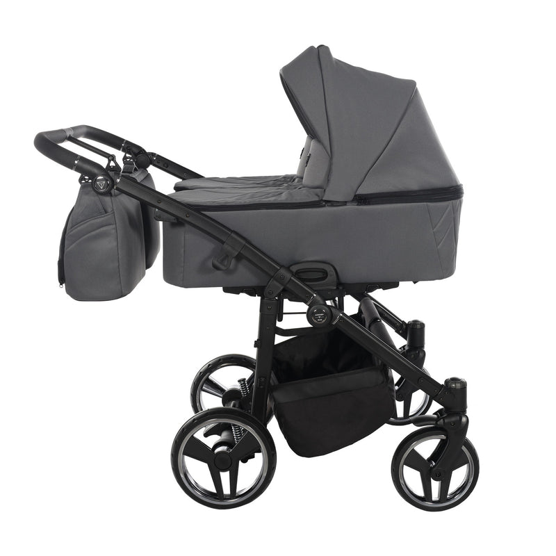 JUNAMA COMPACT DUO GRAPHITE - 2IN1 (2 X CARRYCOTS & 2 X SEAT UNITS)