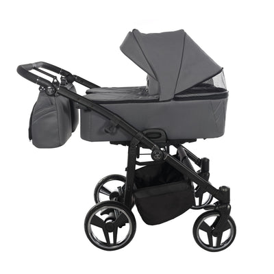 JUNAMA COMPACT DUO GRAPHITE - 2IN1 (2 X CARRYCOTS & 2 X SEAT UNITS)