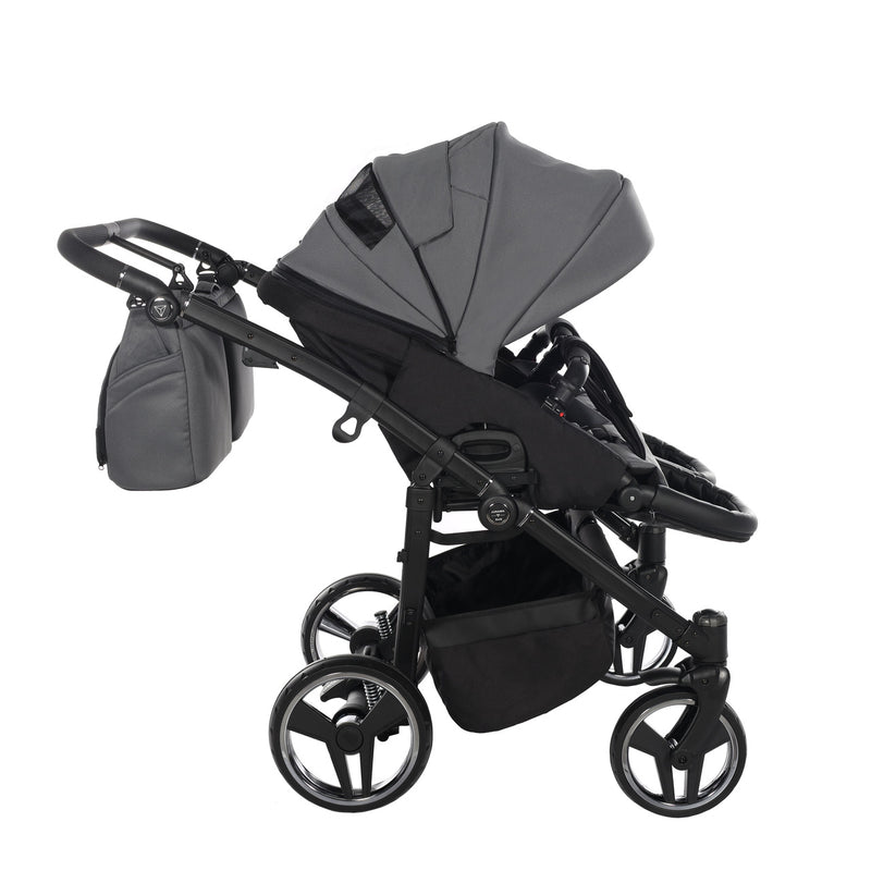 JUNAMA COMPACT DUO GRAPHITE - 2IN1 (2 X CARRYCOTS & 2 X SEAT UNITS)