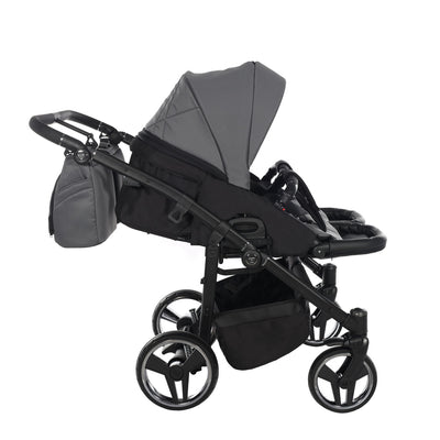 JUNAMA COMPACT DUO GRAPHITE - 2IN1 (2 X CARRYCOTS & 2 X SEAT UNITS)