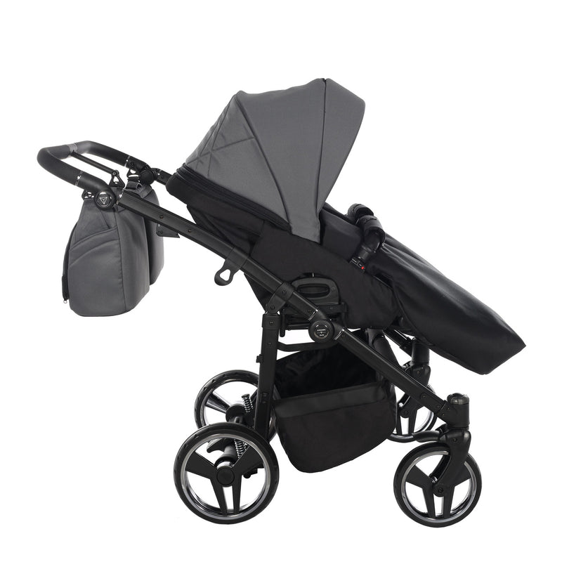 JUNAMA COMPACT DUO GRAPHITE - 2IN1 (2 X CARRYCOTS & 2 X SEAT UNITS)