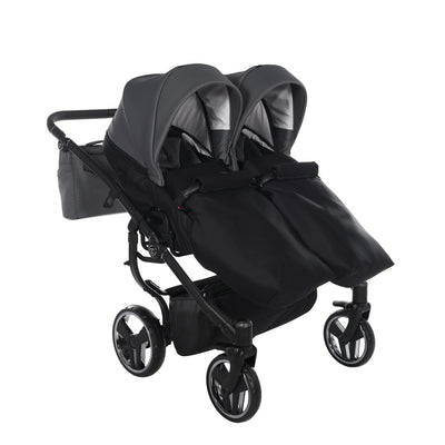 JUNAMA COMPACT DUO GRAPHITE - 2IN1 (2 X CARRYCOTS & 2 X SEAT UNITS)