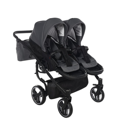 JUNAMA COMPACT DUO GRAPHITE - 2IN1 (2 X CARRYCOTS & 2 X SEAT UNITS)