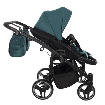 JUNAMA COMPACT DUO GREEN - 2IN1 (2 X CARRYCOTS & 2 X SEAT UNITS)