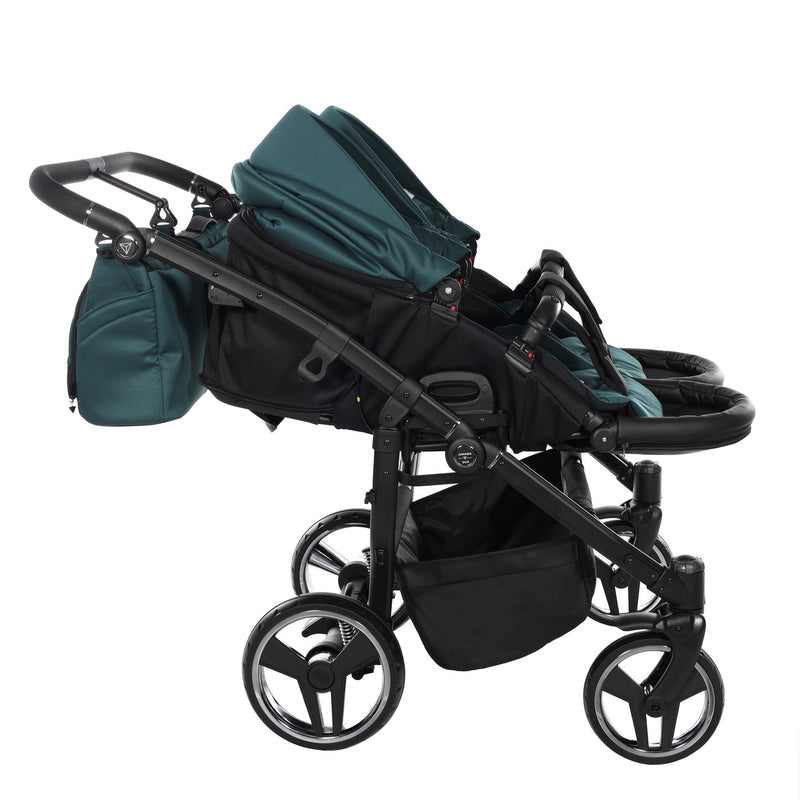 JUNAMA COMPACT DUO GREEN - 2IN1 (2 X CARRYCOTS & 2 X SEAT UNITS)