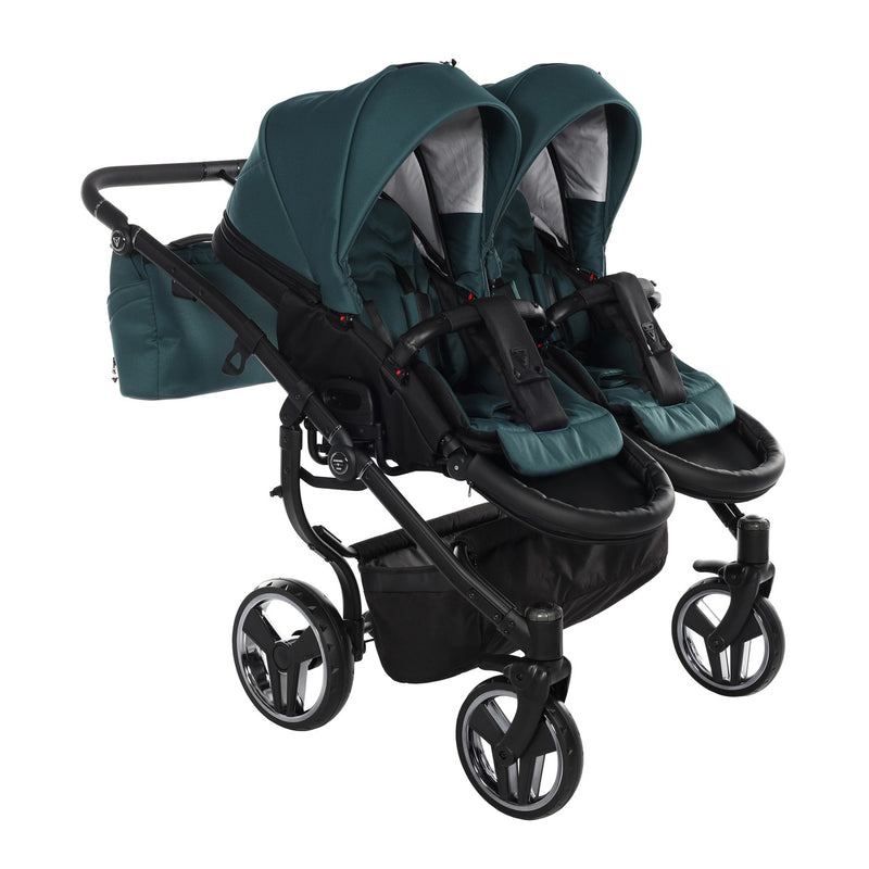 JUNAMA COMPACT DUO GREEN - 2IN1 (2 X CARRYCOTS & 2 X SEAT UNITS)