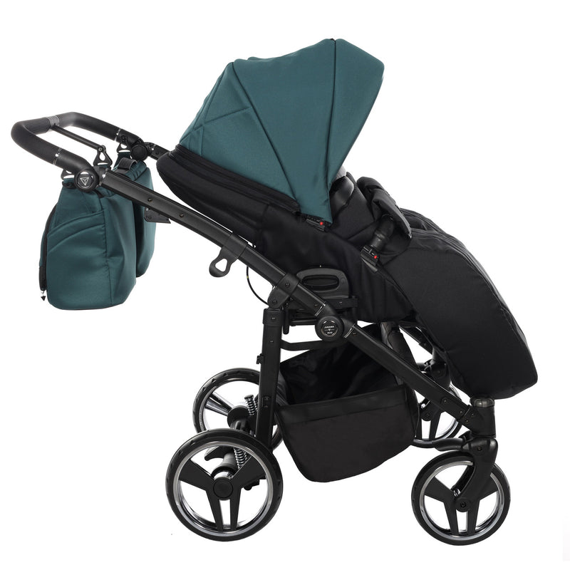 JUNAMA COMPACT DUO GREEN - 2IN1 (2 X CARRYCOTS & 2 X SEAT UNITS)