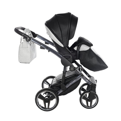 JUNAMA HANDCRAFT GLITTER BLACK - 4IN1 (INCLUDES CAR SEAT & ISOFIX BASE)