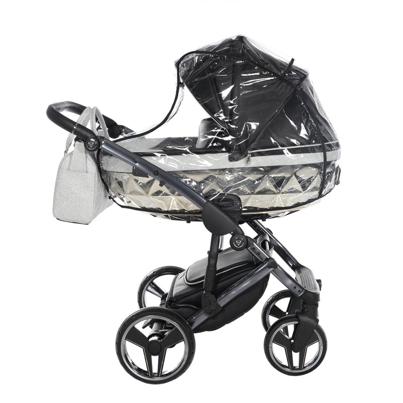 JUNAMA HANDCRAFT GLITTER BLACK - 4IN1 (INCLUDES CAR SEAT & ISOFIX BASE)