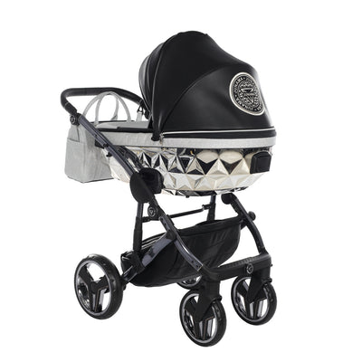 JUNAMA HANDCRAFT GLITTER BLACK - 4IN1 (INCLUDES CAR SEAT & ISOFIX BASE)