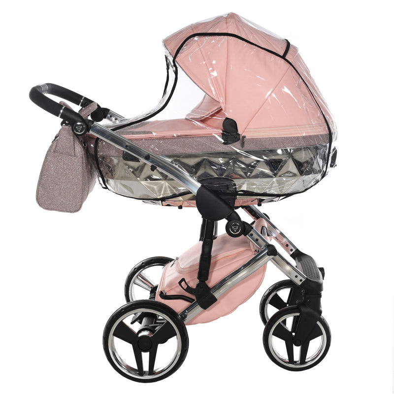 JUNAMA HANDCRAFT GLITTER PINK - 4IN1 (INCLUDES CAR SEAT & ISOFIX BASE)