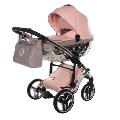 JUNAMA HANDCRAFT GLITTER PINK - 3IN1 (INCLUDES CAR SEAT)