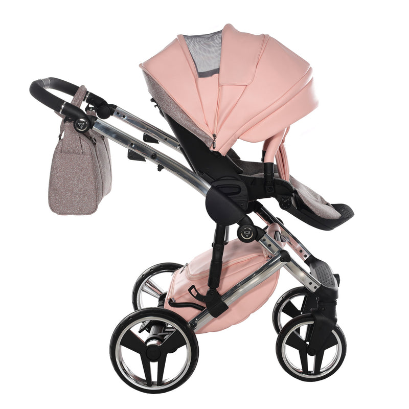 JUNAMA HANDCRAFT GLITTER PINK - 4IN1 (INCLUDES CAR SEAT & ISOFIX BASE)