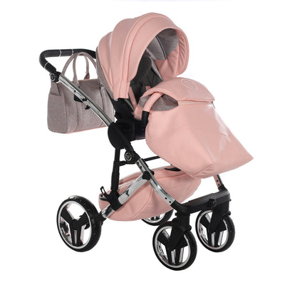 JUNAMA HANDCRAFT GLITTER PINK - 4IN1 (INCLUDES CAR SEAT & ISOFIX BASE)