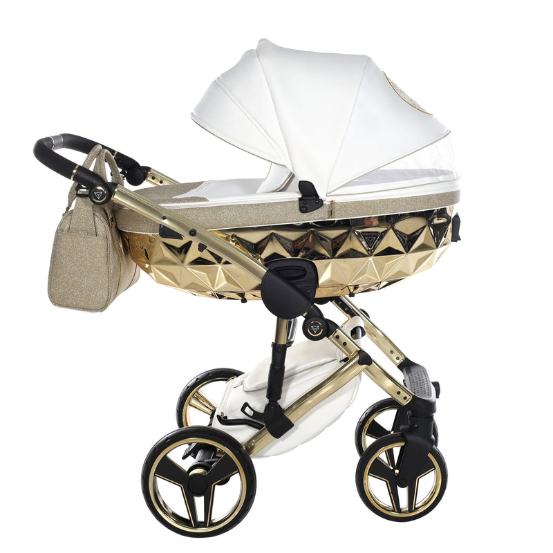 JUNAMA HANDCRAFT GLITTER GOLD - 4IN1 (INCLUDES CAR SEAT & ISOFIX BASE)