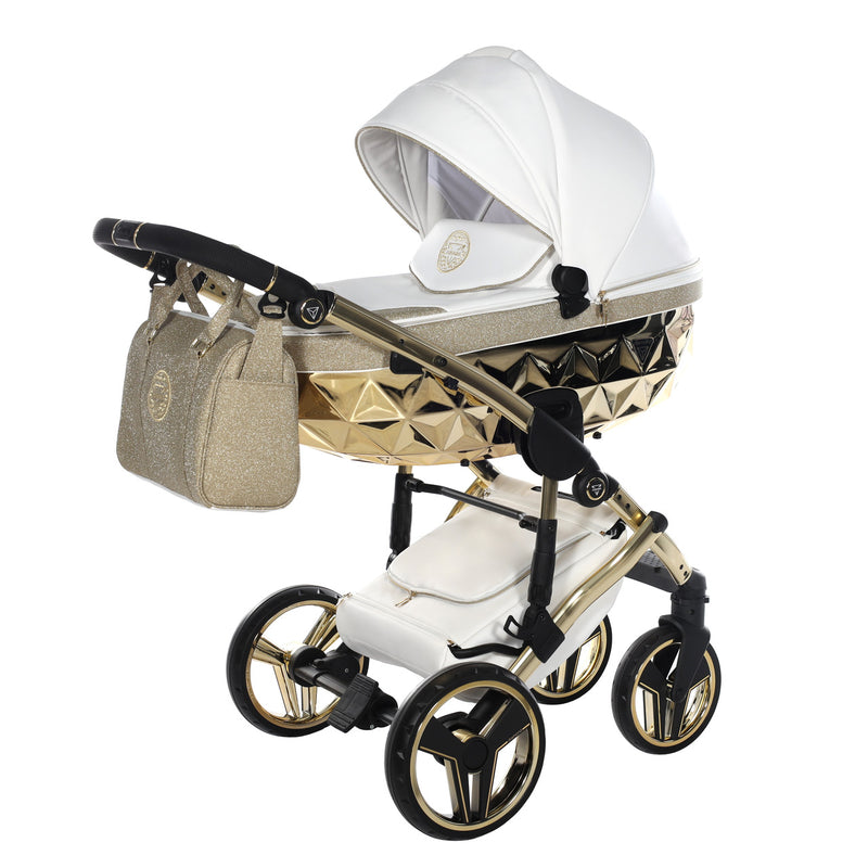 JUNAMA HANDCRAFT GLITTER GOLD - 3IN1 (INCLUDES CAR SEAT)