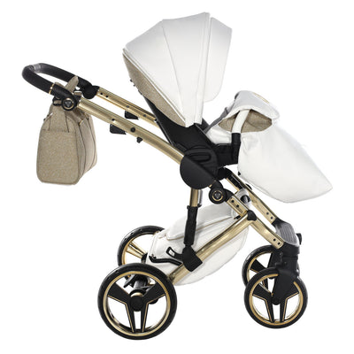 JUNAMA HANDCRAFT GLITTER GOLD - 4IN1 (INCLUDES CAR SEAT & ISOFIX BASE)