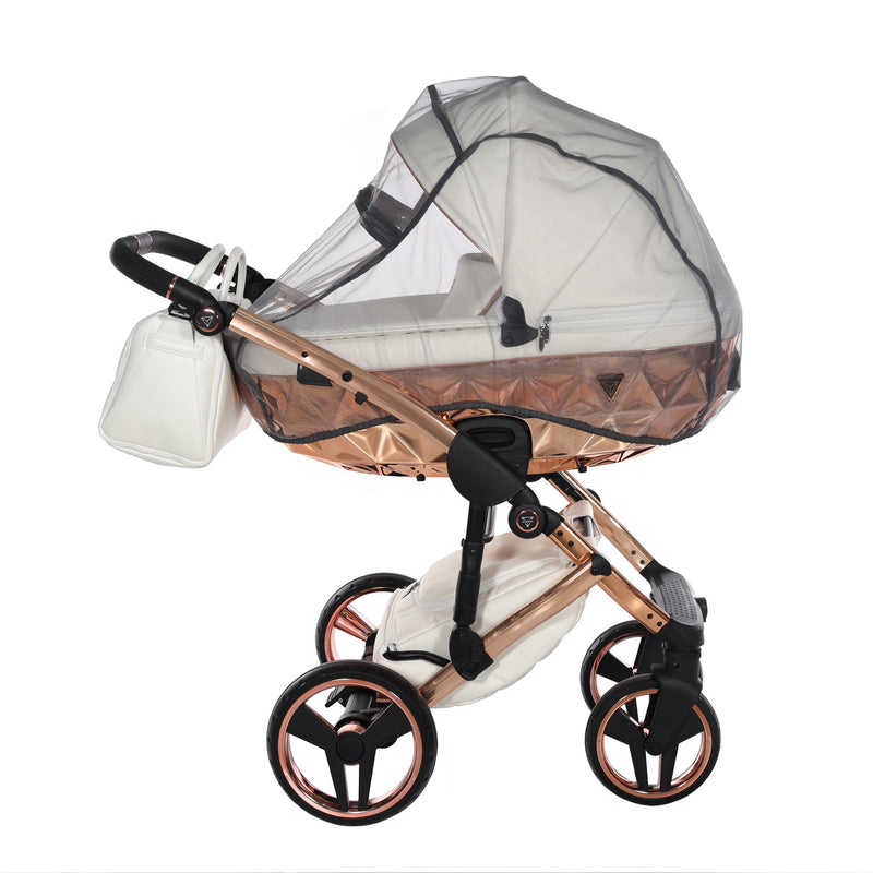 JUNAMA FLUO INDIVIDUAL MIRROR WHITE ROSE GOLD - 3IN1 (INCLUDES CAR SEAT)