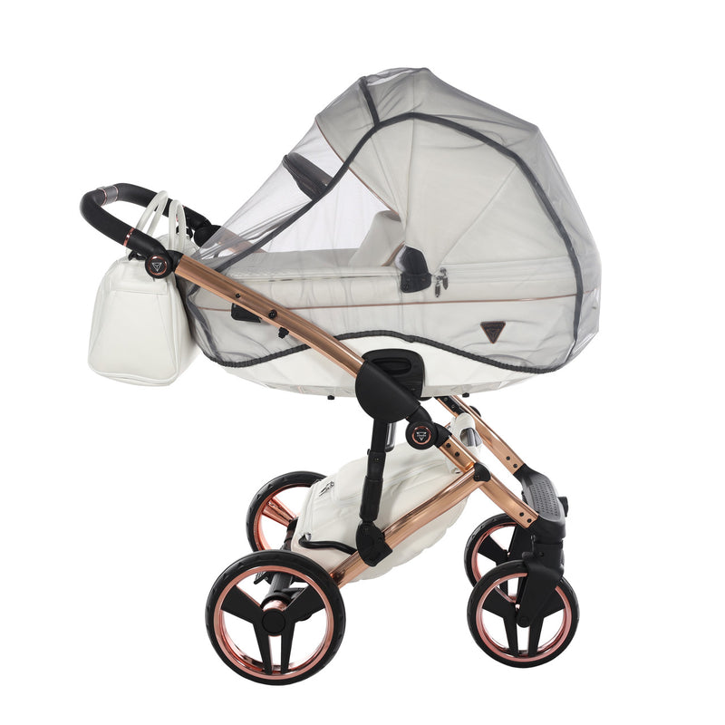 JUNAMA FLUO INDIVIDUAL WHITE ROSE GOLD - 4IN1 (INCLUDES CAR SEAT & ISOFIX BASE)