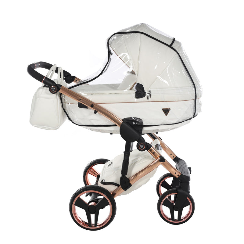 JUNAMA FLUO INDIVIDUAL WHITE ROSE GOLD - 4IN1 (INCLUDES CAR SEAT & ISOFIX BASE)