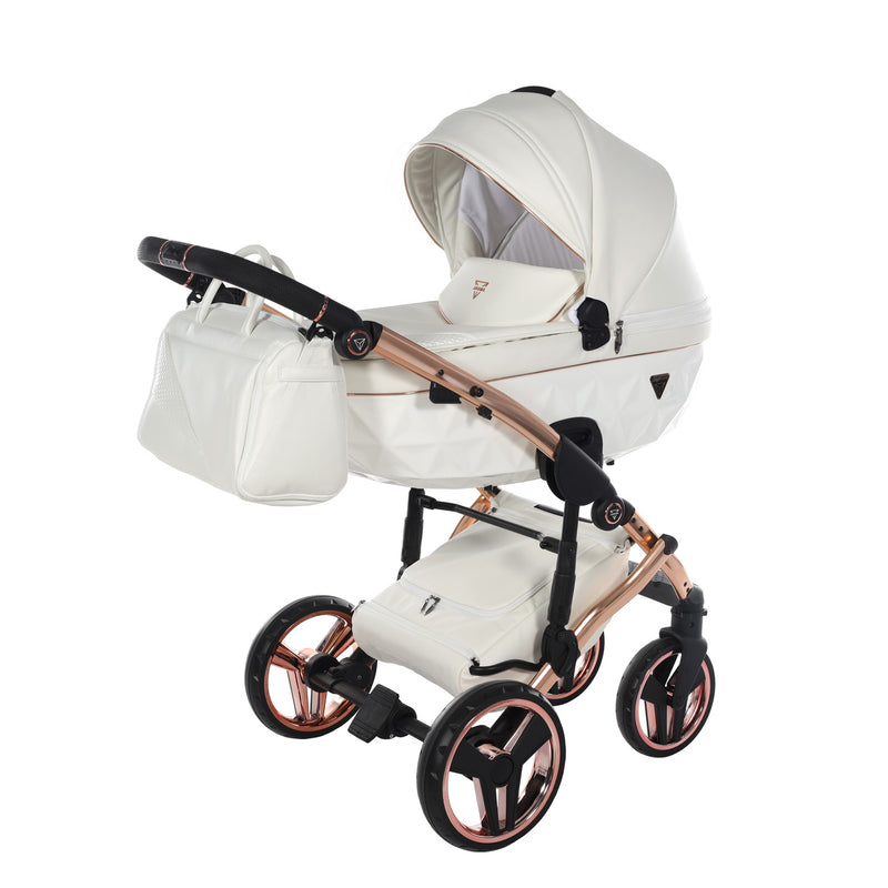 JUNAMA FLUO INDIVIDUAL WHITE ROSE GOLD - 3IN1 (INCLUDES CAR SEAT)