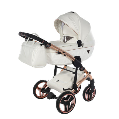 JUNAMA FLUO INDIVIDUAL WHITE ROSE GOLD - 3IN1 (INCLUDES CAR SEAT)