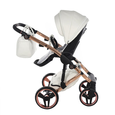 JUNAMA FLUO INDIVIDUAL MIRROR WHITE ROSE GOLD - 3IN1 (INCLUDES CAR SEAT)