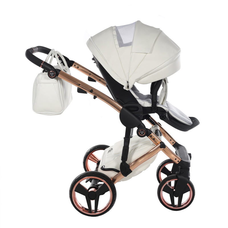 JUNAMA FLUO INDIVIDUAL MIRROR WHITE ROSE GOLD - 3IN1 (INCLUDES CAR SEAT)