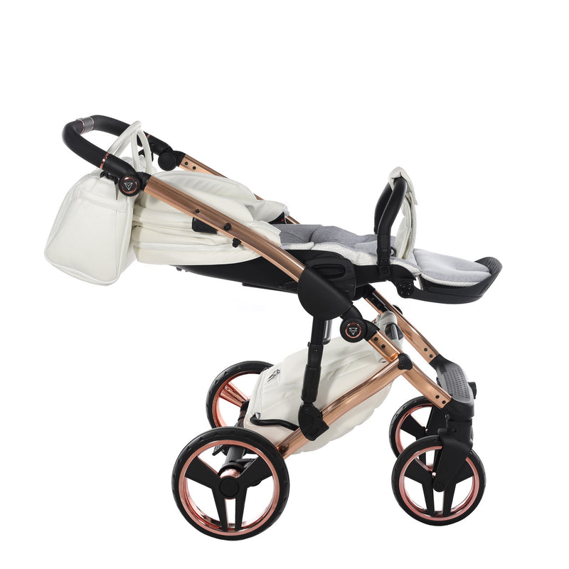 JUNAMA FLUO INDIVIDUAL MIRROR WHITE ROSE GOLD - 3IN1 (INCLUDES CAR SEAT)