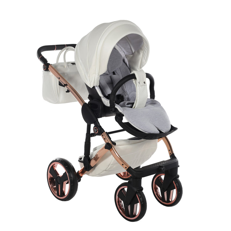 JUNAMA FLUO INDIVIDUAL WHITE ROSE GOLD - 3IN1 (INCLUDES CAR SEAT)