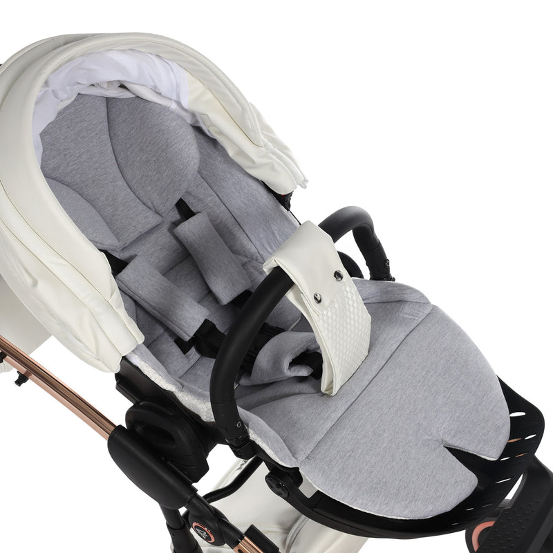 JUNAMA FLUO INDIVIDUAL WHITE ROSE GOLD - 3IN1 (INCLUDES CAR SEAT)