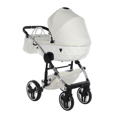 JUNAMA FLUO INDIVIDUAL WHITE SILVER - 4IN1 (INCLUDES CAR SEAT & ISOFIX BASE)