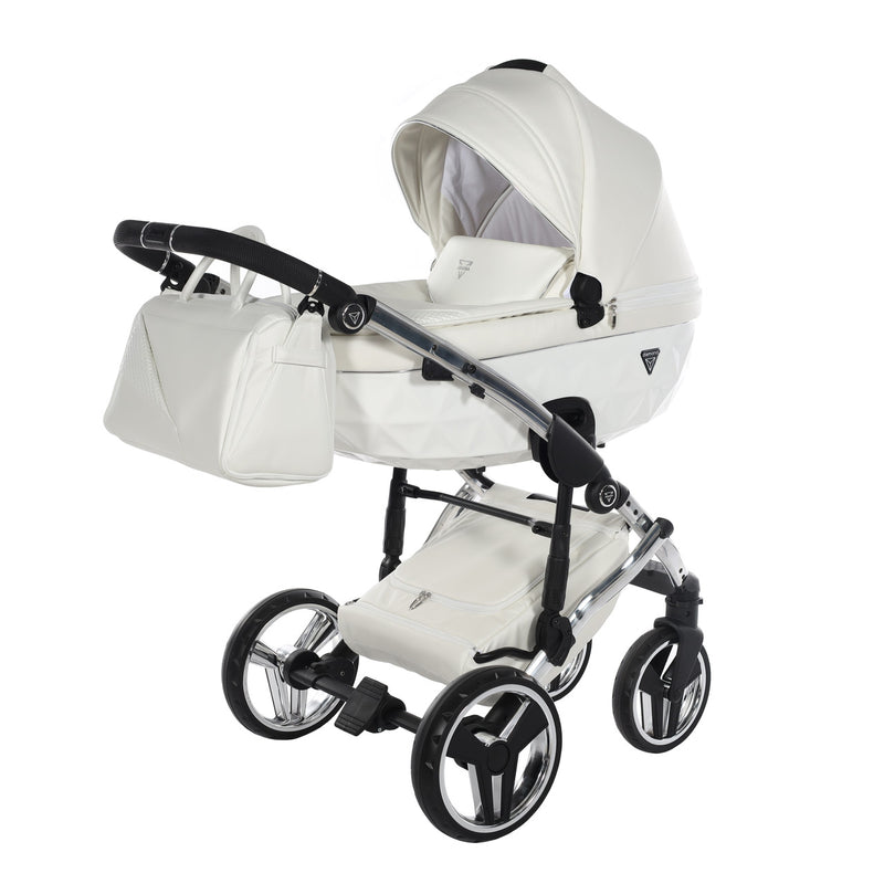 JUNAMA FLUO INDIVIDUAL WHITE SILVER - 4IN1 (INCLUDES CAR SEAT & ISOFIX BASE)