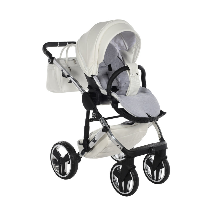 JUNAMA FLUO INDIVIDUAL WHITE SILVER - 3IN1 (INCLUDES CAR SEAT)