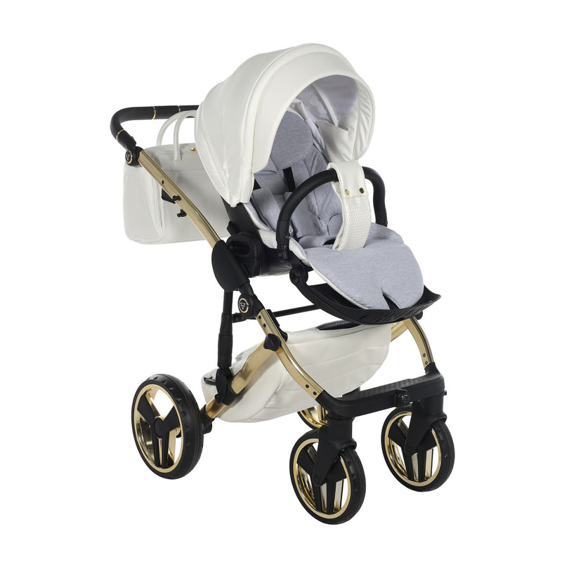 JUNAMA FLUO INDIVIDUAL WHITE GOLD - 4IN1 (INCLUDES CAR SEAT & ISOFIX BASE)