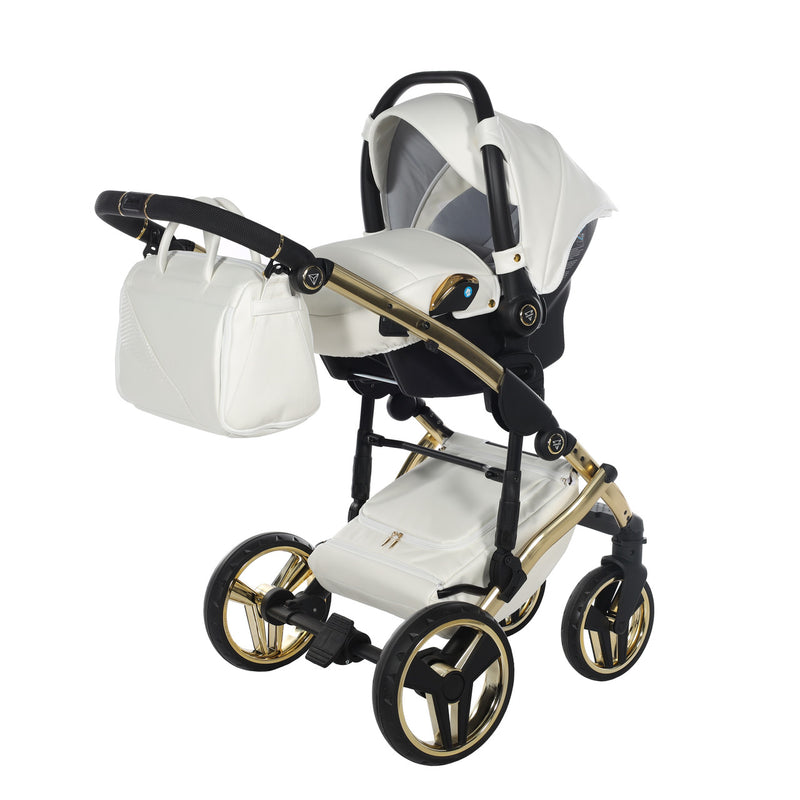 JUNAMA FLUO INDIVIDUAL WHITE GOLD - 4IN1 (INCLUDES CAR SEAT & ISOFIX BASE)