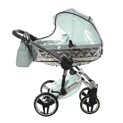 JUNAMA HANDCRAFT GLITTER MINT - 4IN1 (INCLUDES CAR SEAT & ISOFIX BASE)