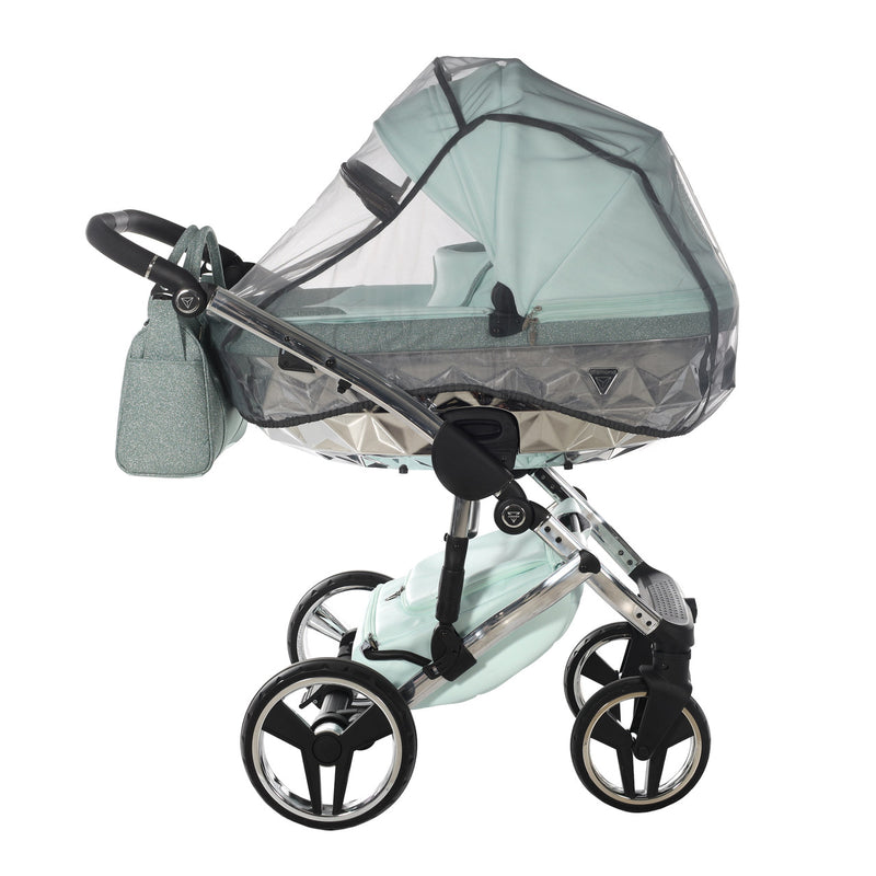 JUNAMA HANDCRAFT GLITTER MINT - 4IN1 (INCLUDES CAR SEAT & ISOFIX BASE)