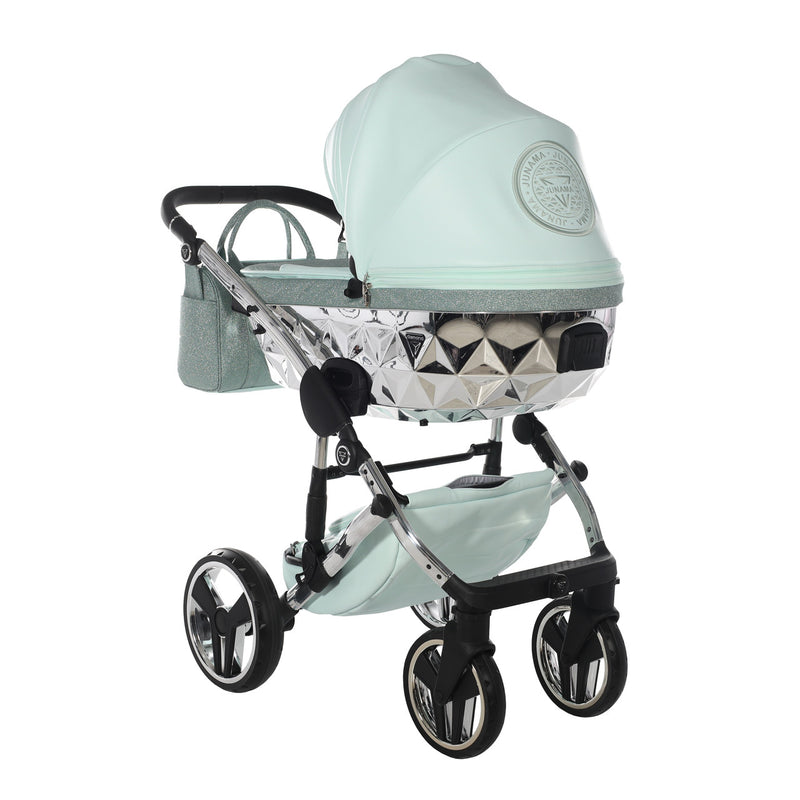 JUNAMA HANDCRAFT GLITTER MINT - 4IN1 (INCLUDES CAR SEAT & ISOFIX BASE)